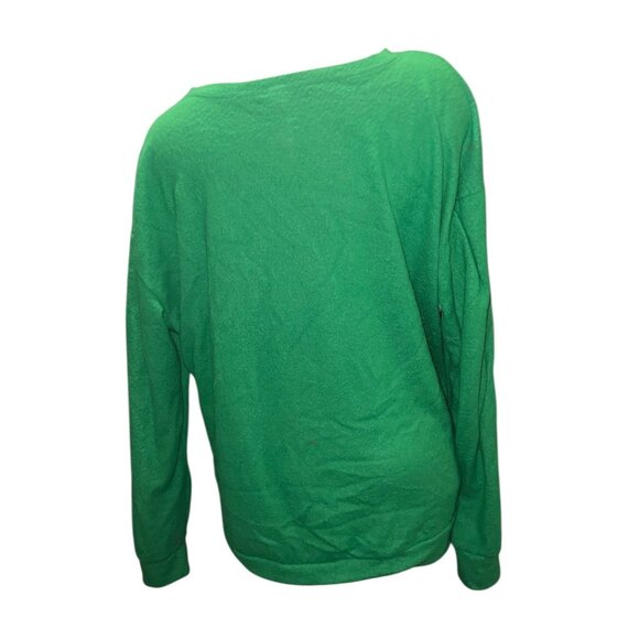 Dont Get Your Tinsel In A Tangle Green Christmas Sweatshirt Sz 20 Wide (2XL) Wom - Picture 2 of 9